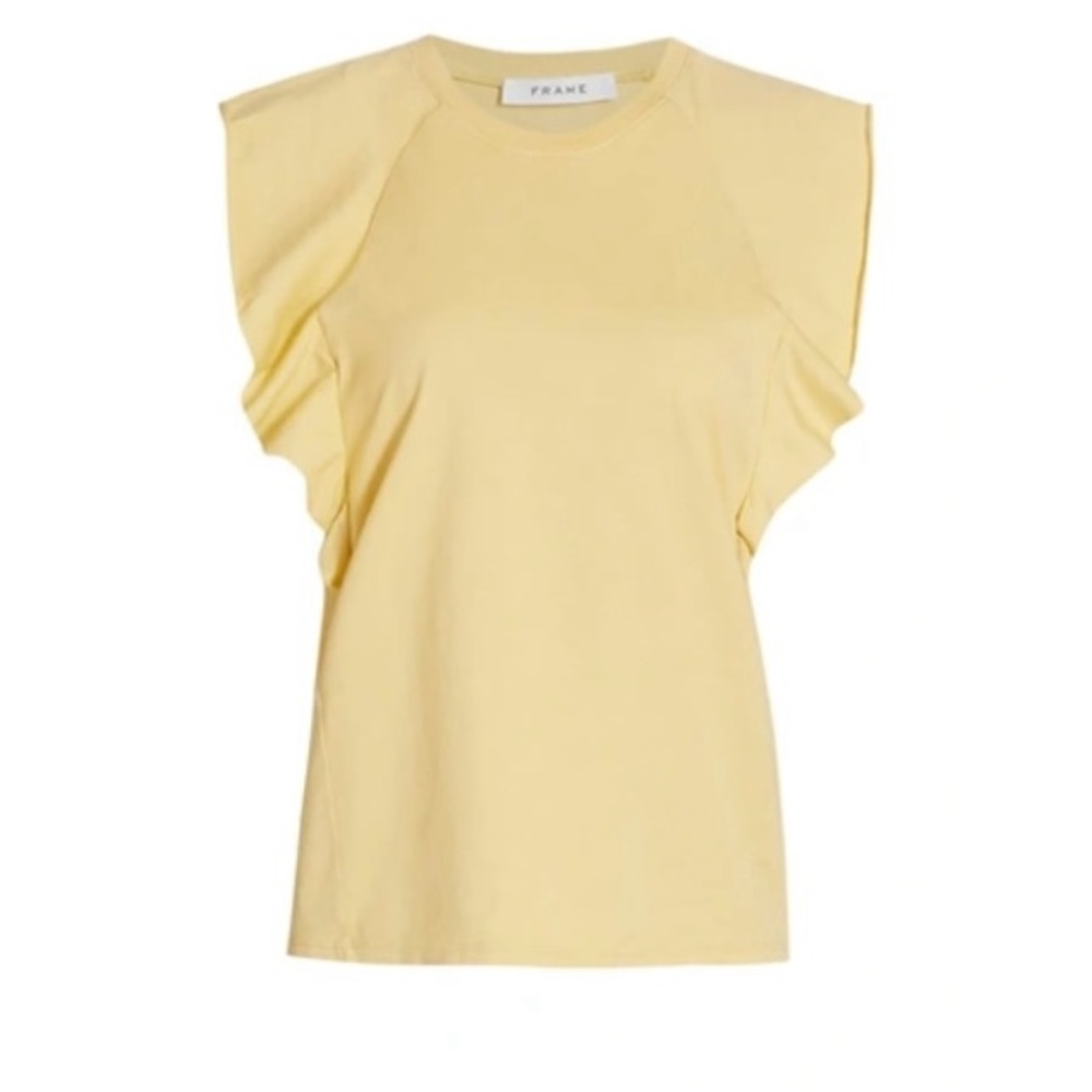 FRAME Denim Yellow Muscle Shirt